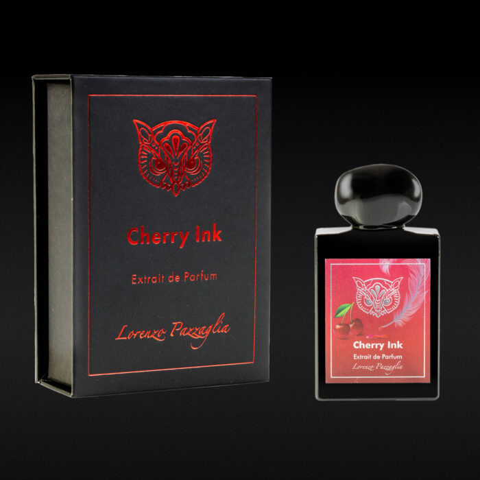 scatola profumo cherry ink lorenzo pazzaglia